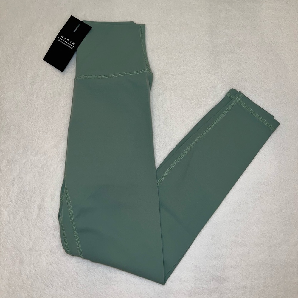 NVGTN High Waisted Olive Green Leggings